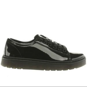 dr martens lyric spin lace shoe patent